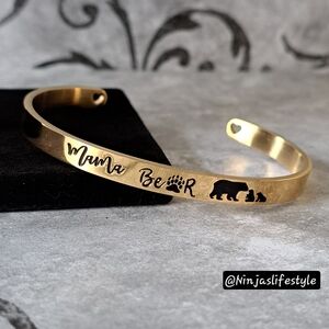 Mama Bear Cuff Bracelet/Bangle